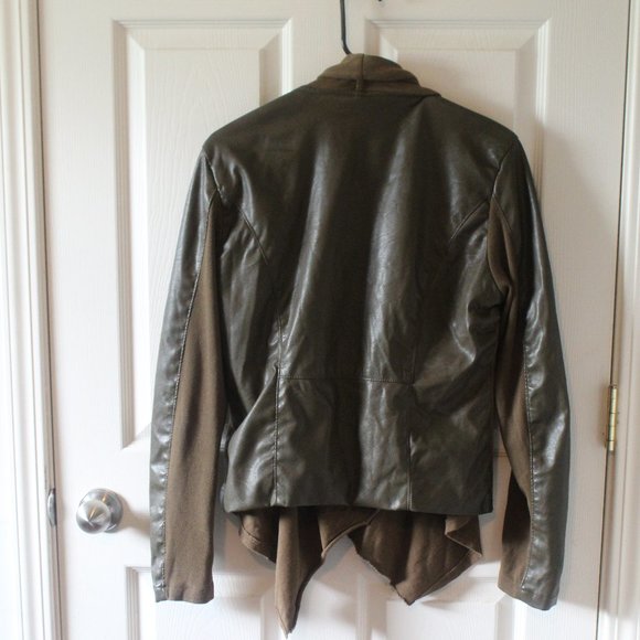 Holiday BlankNYC Jacket Faux Leather Zip Up XL - Picture 7 of 7